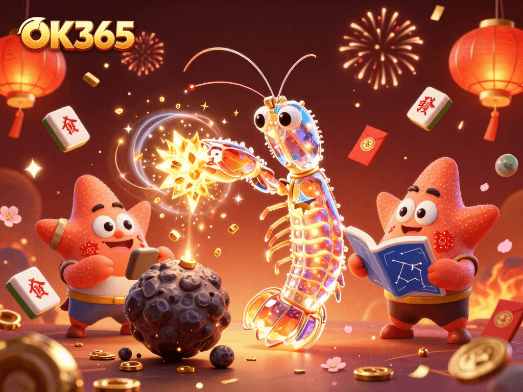 Engage with OK365's thrilling gaming experience, featuring dynamic casino elements and rich visual detail.