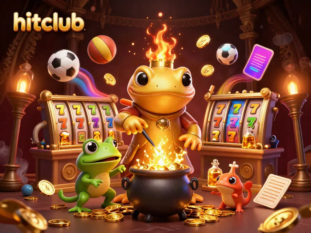 Hitclub brings players thrilling jackpot adventures with vibrant golden elements and captivating 3D characters.