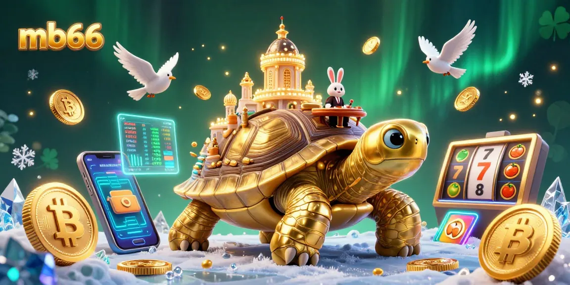 Experience thrilling slots with mb66's golden tortoise casino features and vibrant crypto elements.