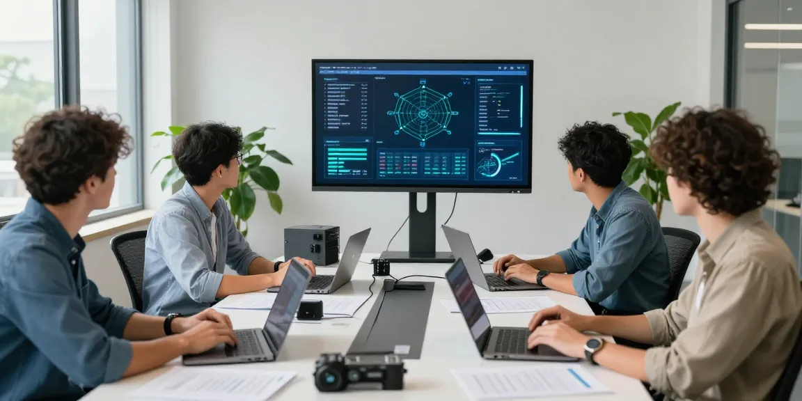 Small Business IT Support Markham team collaborating in a modern office environment.