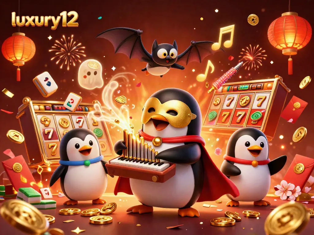 Experience the exciting action of luxury12 with our vibrant casino slots illustration showcasing the thrill of winning.