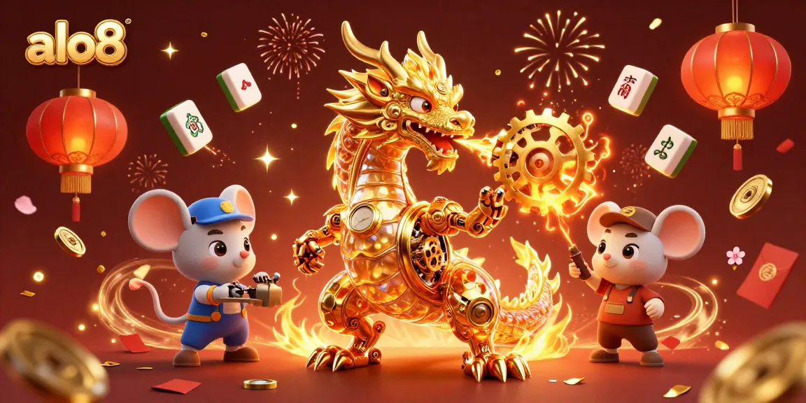 Alo8 engages players with a 3D dragon scene highlighting casino excitement through immersive game elements.
