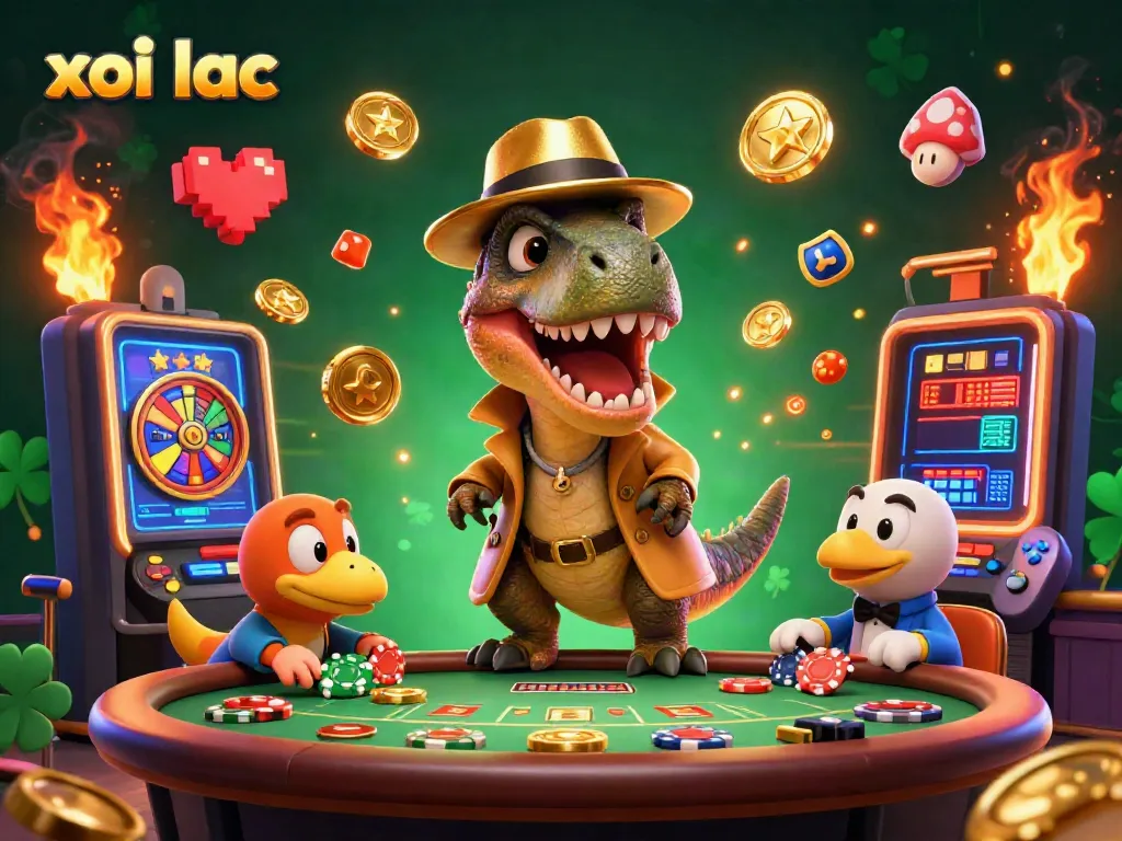 Experience thrilling xoi lac gaming with vibrant characters and exciting slot elements.