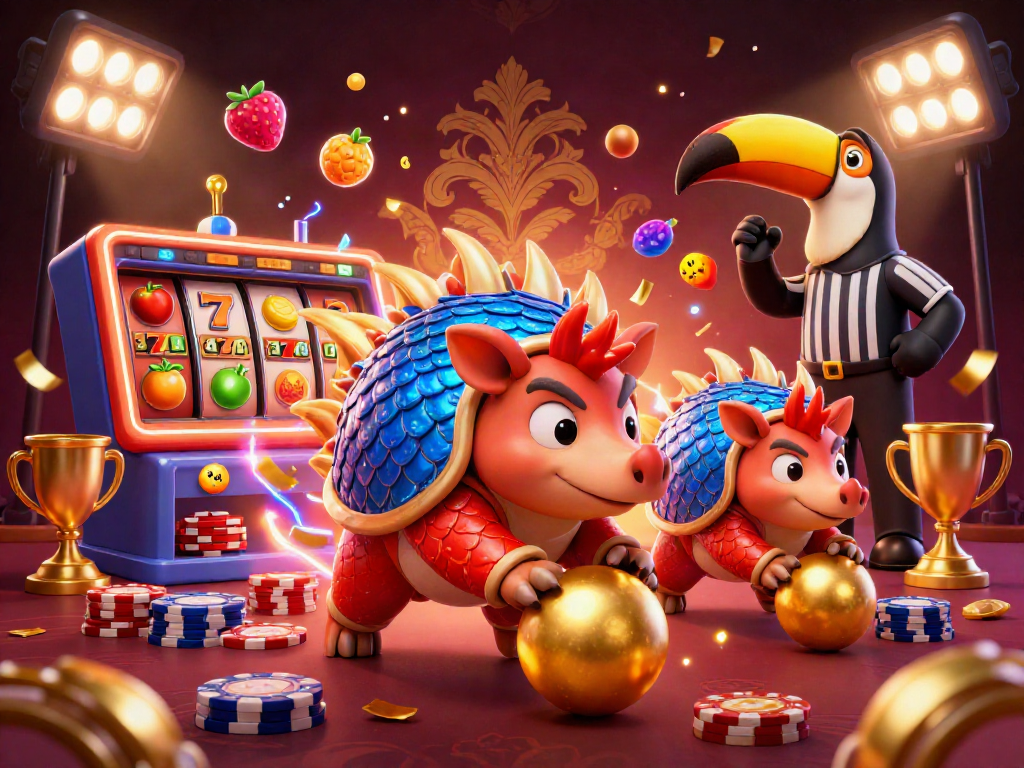Experience the excitement of fly 88 with rival pangolins competing in a casino jackpot.