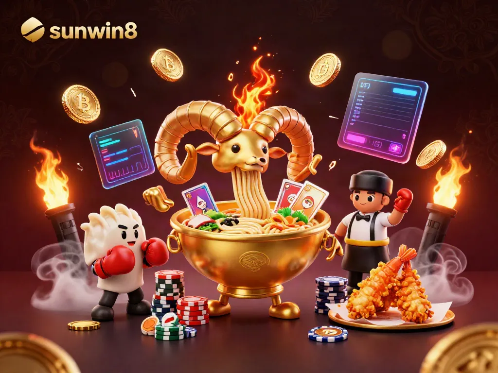 Engage in exciting games at sunwin8 with vibrant 3D casino characters and crypto themes.