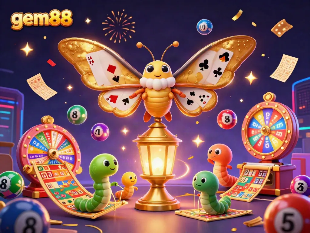 Engage in thrilling gaming with gem88, featuring vibrant elements of casino fun and excitement.