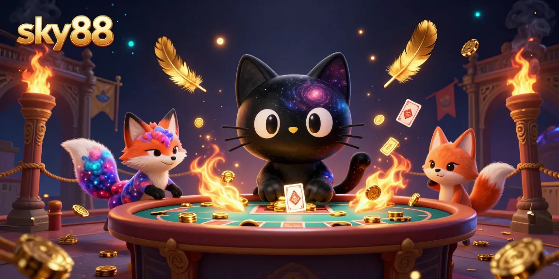 Experience thrilling gameplay at sky88 with a cosmic casino featuring vibrant characters and dynamic action.