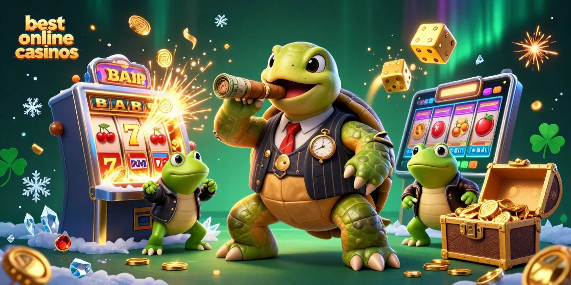Engage with the best online casinos featuring animated casino icons and lively characters.